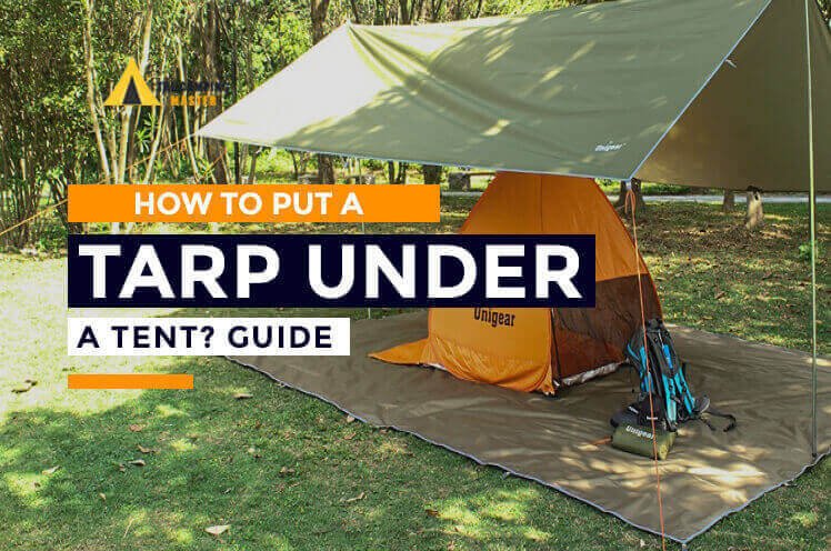 how to put trap under tent