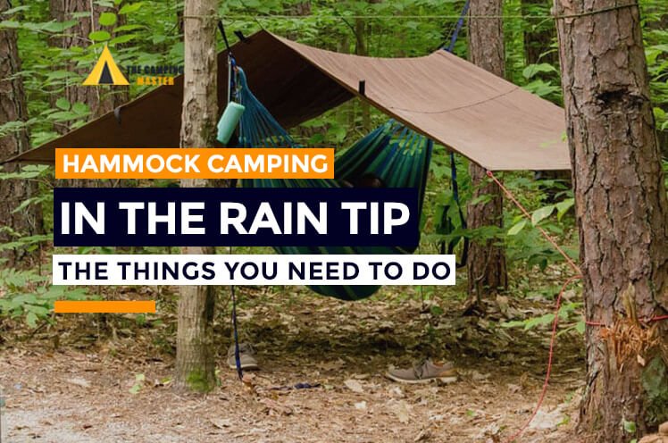 Hammock camping in the rain tip