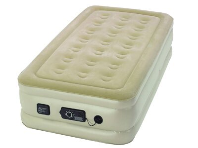 Serta Raised Air Mattress with Never Flat Pump Luxury Inflatable Mattress with Built in Air Pump